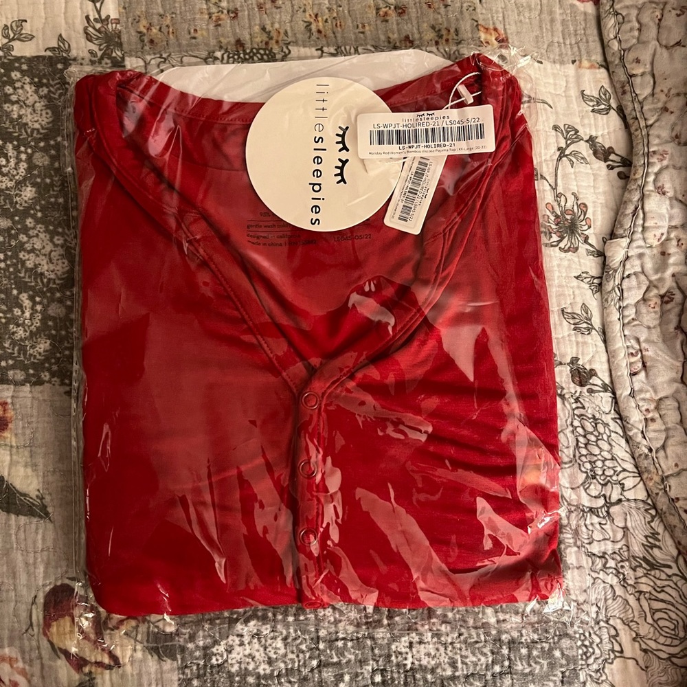 Little Sleepies Womens Top - XXL - Solid Red